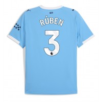 Maglia Calcio Manchester City Ruben Dias #3 Prima Divisa 2025-26 Manica Corta